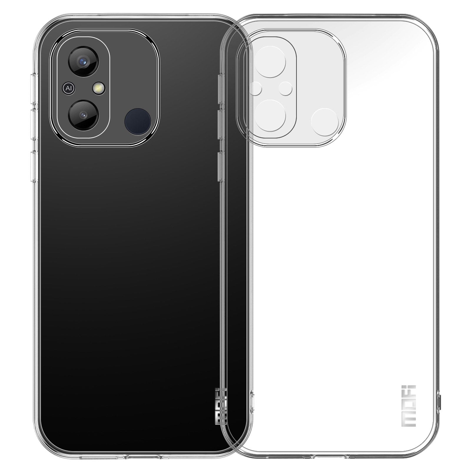 MOFI TPU Transparent Phone Case for Xiaomi Redmi 12C 4G Cellphone Back Protector Cover MOFI TPU Transparent Phone Case for Xiaomi Redmi 12C 4G Cellphone Back Protector Cover